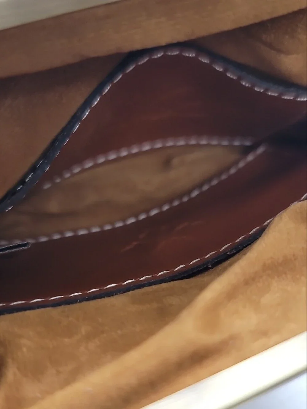 Patricia Nash Borse Large Leather Coin Purse with Keyring - Brown